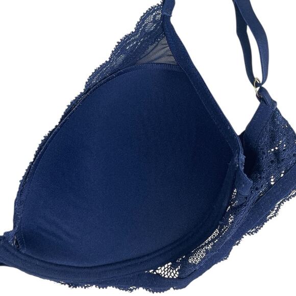 Natori Feathers Plunge T-Shirt Bra 730023 Midnight Size 36C - Picture 12 of 14
